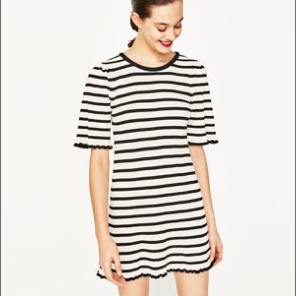 NWT Zara Knit The Knitwear Collection Ribbed Dress Size Small